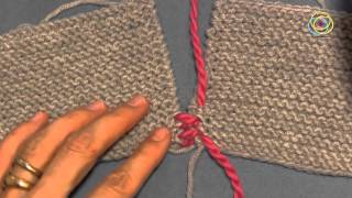 Tutorial zu den Grundtechniken des Strickens Fertigstellung das Zusammennähen [upl. by Naid397]