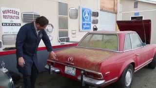 Mercedes W113 280SL Pagoda Rescue Part 1 Island Bound w Kent Bergsma [upl. by Nannaihr]