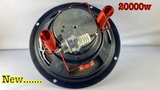 I Make 220Volt 20000W Powerful Free Electricity Energy From Speaker Tools amp Copper Wire [upl. by Ellehcal]