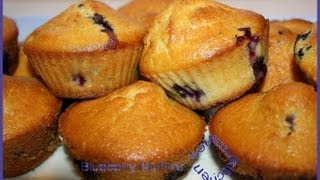 Blueberry Muffins  MuffinsCupcakes aux Myrtilles Sousoukitchen [upl. by Farika]