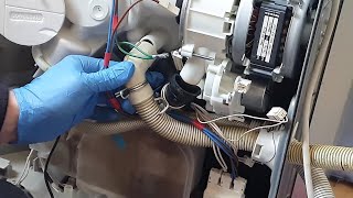 How to remove and replace Miele dishwasher Aquastop and drain hoses [upl. by Ttirrej]