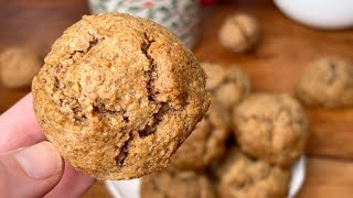 Délicieux Biscuits aux noix  Sans Farine Sans Gluten  Recette rapide pour petitdéjeuner👍🔝 [upl. by Torr]