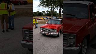 Square Body Chevy at Car Show carshow Chevrolet squarebodychevy pickuptruck shorts [upl. by Fotzsyzrk]