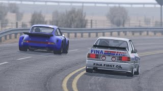 Porsche 911 Carrera RSR 30 vs BMW M3 E30 GRA Battle  Assetto Corsa [upl. by Howlend]