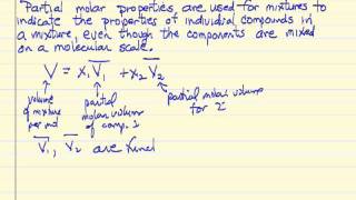 Partial Molar Properties [upl. by Arrehs]