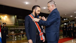 NAYIB BUKELE HA SIDO CONDECORADO POR EL PRESIDENTE DE COSTA RICA [upl. by Yecnay]