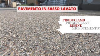 Pavimento in Sasso Lavato Prodotti per Pavimenti [upl. by Canning]