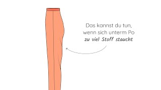 Hosenpassform zu viel Stoff unterm Po [upl. by Intruok]