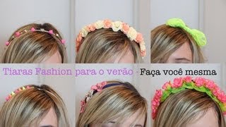 DIY 6 Tiaras para o verão fácil [upl. by Oretna]