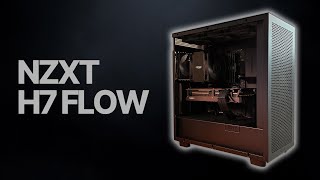 NZXT H7 Flow  Unboxing Build Noise and Thermals  Noctua NHU12A  NFA12x25  12600KF [upl. by Eemla]