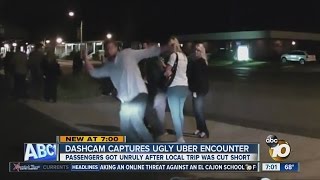 Dashcam shows Uber drivers ugly encounter [upl. by Fredelia]