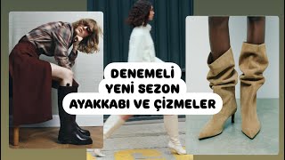 DENEMELİ YENİ SEZON AYAKKABI VE ÇİZME MODELLERİVLOG [upl. by Trotter958]