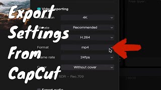 Export Video From CapCut  Best Settings  Quick amp Easy [upl. by Clough]