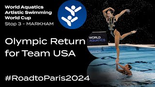 Team Event 🇺🇸 USA 🇺🇸 Returns to the Olympics I Artistic Swimming [upl. by Aric287]