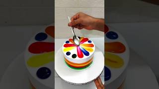 1kg So Yummy Strawberry Cake Rainbow Colour shortsfeed cake shorts youtube cakedesign food [upl. by Anaed290]