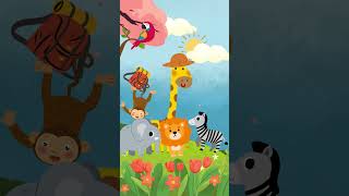 Le lion la girafe  le singe et les autres partent en expédition enfants cute parent explore [upl. by Obellia]