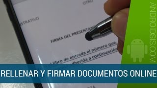 Cómo añadir firma digital a documentos desde tu Android Y rellenarlos [upl. by Esenahs819]