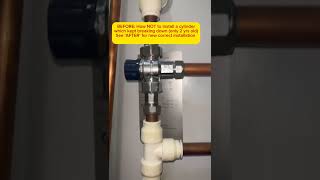 Before and After Wrong vs Correct Unvented Cylinder installation centralheating gasengineer [upl. by Lou637]