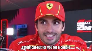 CARLOS SAINZ SUPER RECOVERY PERFORMANCE Reaction Saudi Australian Prix 2024 [upl. by Gannie]