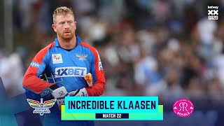 Heinrich Klaasen 3 backtoback Sixes off Fabian Allen  Match 22 DSGvPR  Betway SA20 [upl. by Rozella942]