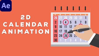 Mark Calendar Animation  After Effects Tutorial [upl. by Yael]