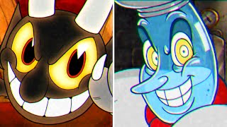 Cuphead  Main Endboss VS DLC Endboss Comparison No Damage A [upl. by Leugimsiul345]