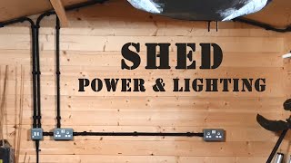 SHED REWIRE  Power and Lighting [upl. by Feeney405]