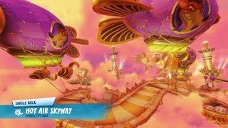 CTR Nitro Fueled  Hot Air Skyway With Team Sonic Racing Music  Sky Road [upl. by Okomot]