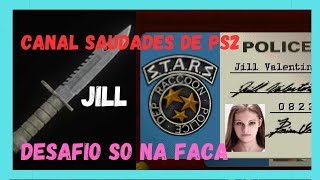 DESAFIO  RESIDENT EVIL 1 PS1  JILL  SO NA FACA SEM RETRY [upl. by Neerak]