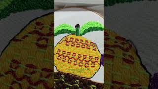 Como bordar frutas embroidery bordadoamano bordadofacil tutorial [upl. by Artema]