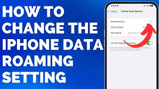 Data Roaming iPhone How to Turn it On or Off [upl. by Cally]