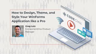 CodeClinic Live How to Design Theme and Style Your WinForms Application like a Pro [upl. by Birgitta47]