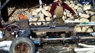 Kinetic log splitter 2016 [upl. by Ahsinek35]