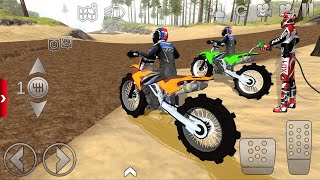 Offroad Outlaws Online Multiplayer Extreme Motocross Mud Driving Motorcycle Stunt Android Gameplay [upl. by Liatnahs]