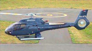 Airbus Helicopters H130 EC130T2  PHWTN  Startup and Takeoff at Nancy Essey Airport  Helicopter [upl. by Akemahc4]