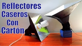 Como Hacer REFLECTORES de LUZ CASEROS con CARTON para Fotografia y Video 2024 [upl. by Ahset450]