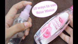 10 Ways To Use Rose Water  Benefits Of Rose Water  Beauty Express [upl. by Toney]