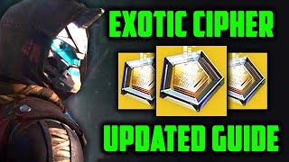 Destiny 2  How To Get EXOTIC CIPHERS In 2024 And How To Use Them [upl. by Alled]