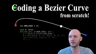 Coding a Bezier curve from scratch [upl. by Glynis]