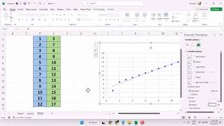 How to Extend the Trendline in Microsoft Excel [upl. by Merchant877]