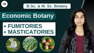 Economic Botany  Narcotics  FUMITORIES  MASTICATORIES  B Sc amp M Sc [upl. by Assilana392]