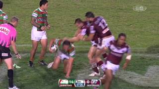 Mecz 7 kolejki NRL 2013  South Sydney Rabbitohs vs Manly Sea Eagles [upl. by Nerraw]