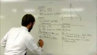 Honors Geometry Triangle Congruence Proofs 1 [upl. by Sabella]