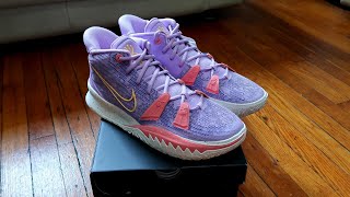 NIKE KYRIE 7 DAUGHTERS AZURIE UNBOXING amp ON FEET [upl. by Melicent]