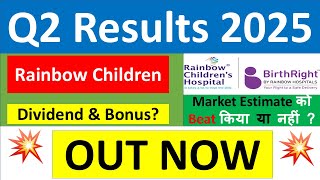 RAINBOW CHILDREN Q2 results 2025  RAINBOW results today  RAINBOW CHILDREN Share News  RAINBOW [upl. by Koziarz]