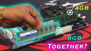 4GB amp 8GB RAM Together Possible How to Upgrade RAM In the CPU Hindi [upl. by Goldner]