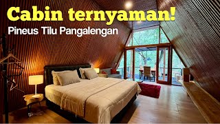 Pineus Tilu Pangalengan Cabin A Frame  Romantisnya dapet banget Vlog100 [upl. by Haveman]