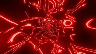 VJ LOOP NEON Glowing Red Tunnel Abstract Background Video Simple Lines Pattern 4k Screensaver [upl. by Yuria]