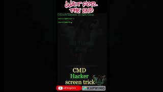 Hacker screen trick1 using cmd Cmd computer computertrick hacking [upl. by Dominik252]