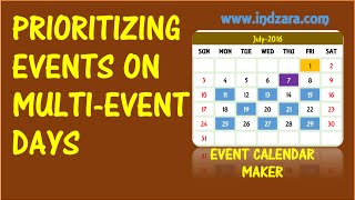 Event Calendar Maker  Excel Template  Prioritizing Events [upl. by Adnirim314]